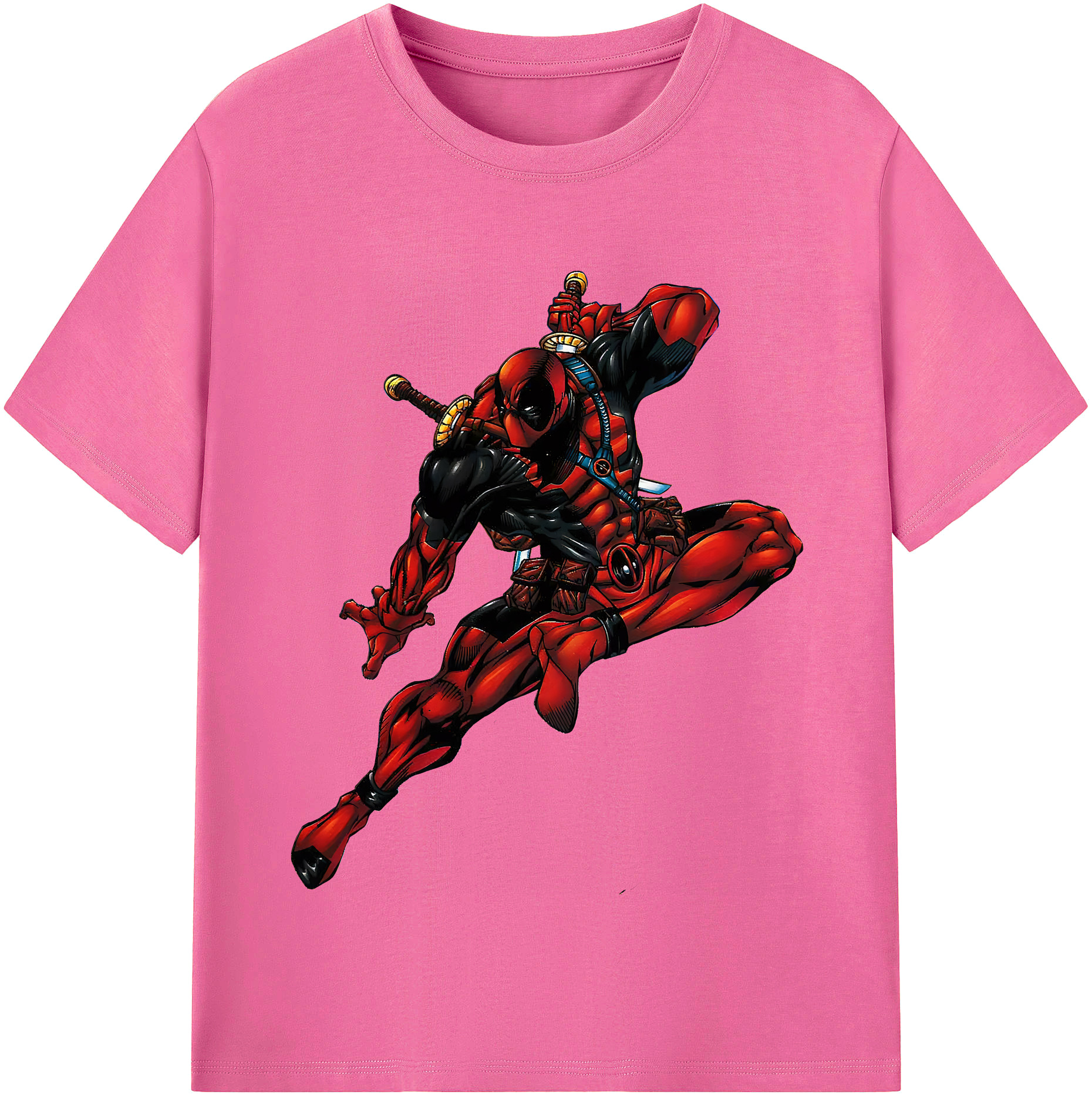 （画像用） Deadpool デッドプール レディースカジュアルプリントTシャツ（綿100％）